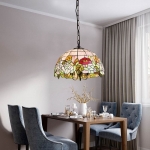 Đèn Thả Kính Ghép Màu Trang Trí Bàn Ăn T7741 Φ400 