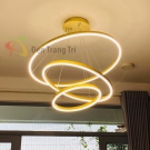 Đèn Thả LED Nghệ Thuật KH-THD7051T3 Vàng Ø800