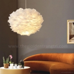 Đèn Thả Lông Vũ Trang Trí Phòng Ngủ, Phòng Khách KH-TTK75 Ø600