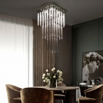 Đèn Thả Pha Lê Thông Tầng Cầu Thang MH2156