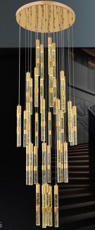 Đèn thả pha lê cầu thang TL1611-37, Đèn trang trí cầu thang TL1611-37