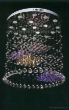 đèn thả pha lê, đèn pha lê cầu thang, đèn thả pha lê hiện đại