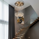 Đèn Thả Pha Lê Bàn Ăn UFT5002B Ø500xH600