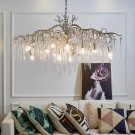 Đèn thả pha lê hiện đại, đèn thả pha lê phòng khách, đèn thả pha lê, đèn thả hiện đại