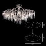 Đèn Thả Pha Lê Phòng Khách Hiện Đại KH-TPL908N1200