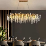 Đèn Thả Pha Lê Hoa Tử Đằng Trang Trí Bàn Ăn Hiện Đại KH-TPL912N