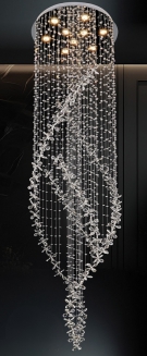 Đèn Thả Pha Lê Thông Tầng Cầu Thang UFT1318