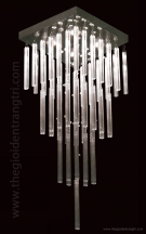 đèn thả pha lê hiện đại MH2156, đèn thả thông tầng phòng khách hiện đại MH2156