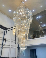 Đèn Thả Pha Lê Thông Tầng Hiện Đại KH-TPL9662 Φ1000xH3000