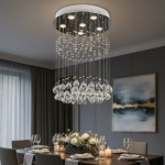 Đèn Thả Pha Lê Bàn Ăn UFT5002B Ø500xH600