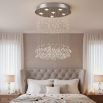 Đèn Thả Pha Lê Bàn Ăn UFT5002B Ø500xH600