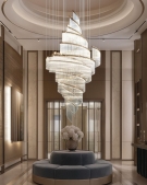 Đèn thả pha lê trang trí sảnh thông tầng TPL9664, đèn thả thông tầng pha lê TPL9664, đèn thả thông tầng hiện đại TPL9664, đèn thả thông tầng cao cấp