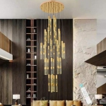 Đèn Thả Pha Lê Cầu Thang Thông Tầng Hiện Đại UTL1611-37