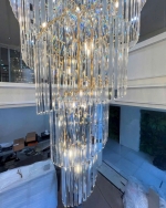 Đèn Thả Pha Lê Thông Tầng Hiện Đại KH-TPL9662 Φ1000xH3000