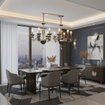 Đèn Thả Pha Lê K9 Trang Trí Bàn Ăn Cao Cấp UCN8149-10