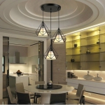 Đèn Thả Kim Cương Trang Trí Bàn Ăn, Quán Cafe KH-TCF22 Ø250