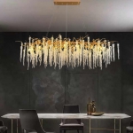 Đèn Thả Pha Lê Hoa Tử Đằng Trang Trí Bàn Ăn Hiện Đại KH-TPL912N