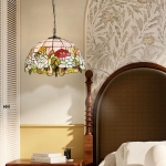 Đèn Thả Kính Ghép Màu Trang Trí Bàn Ăn T7741 Φ400 