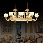 Đèn Thả Đồng Trang Trí Bàn Ăn Dài NA-CD8062-8C