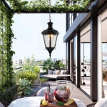 Đèn Thả Cổ Điển Ngoài Trời VNT017 Φ200