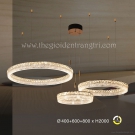 đèn thả 3 vòng pha lê hiện đại TPL618D, Đèn thả pha lê led hiện đại