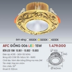 Đèn Trang Trí Âm Trần Đồng Cao Cấp 15W AFC 006 Ø100