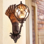 Đèn Vách Chim Công Trang Trí Mặt Tiền VRG0180D