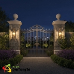 Đèn Vách Đồng Ngoài Trời UVD6007M Φ180