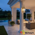 Đèn Vách Đồng Ngoài Trời UVD6007M Φ180