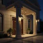 Đèn Vách Đồng Ngoài Trời UVD6214 Φ200