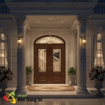 Đèn Vách Đồng Ngoài Trời UVD6007M Φ180