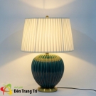 Đèn bàn phòng khách DB81, đèn bàn thân gốm DB81, đèn bàn phong cách indochine DB81