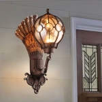 Đèn Vách Chim Công Trang Trí Mặt Tiền VRG0180D