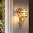 Mẫu đèn trang trí ngoài trời tân cổ điển, mẫu đèn trang trí ngoài trời con công SN7318A