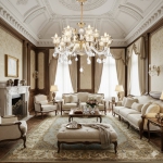 Đèn Chùm Pha Lê Nến Trang Trí Phòng Khách UCN6605-15 Ø1000