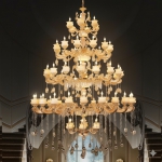 Đèn Chùm Pha Lê Trang Trí Thông Tầng UCN1769-62 Ø2000