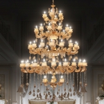 Đèn Chùm Pha Lê Trang Trí Thông Tầng UCN1769-62 Ø2000