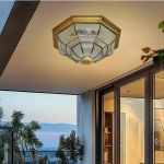 Đèn Trang Trí Ốp Trần Đồng NA-MD7029-3C Ø400