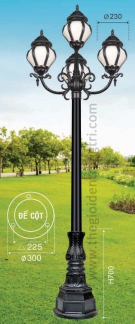 Đèn Trang Trí Trụ Sân Vườn CT-TRỤ 33 Cao 3,2m