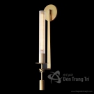 Đèn tường hiện đại VK41 thân xi vàng đồng chao thủy tinh ống trang trí phòng ngủ và hành lang sang trọng