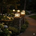 Đèn Trang Trí Trụ Cổng Bằng Đồng UTD2102 250x250