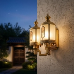 Đèn Vách Đồng Trang Trí Ngoài Trời UVD6213-2 Φ430