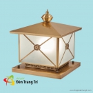 Đèn trụ cổng biệt thự bằng đồng TD2104