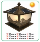 Đèn trụ cổng hàng rào năng lượng mặt trời 25x25 KM28A