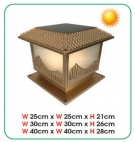 Đèn Trụ Cổng Năng Lượng Mặt Trời 25x25 KM58A