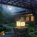 Đèn Trụ Cổng Vuông Năng Lượng Mặt Trời UTD2108 250x250
