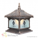 đèn trụ cổng nhôm đúc, đèn trụ cổng cổ điển, đèn trụ cổng TD425B