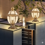 Đèn Trang Trí Trụ Cổng Bằng Đồng UTD2100 Ø190