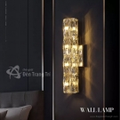 đèn tường pha lê 2 đầu GT3028-23, đèn tường pha lê hiện đại GT3028-23, đèn tường pha lê phòng khách
