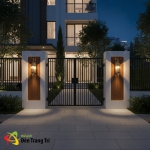 Đèn Vách Đồng Ngoài Trời UVD6007M Φ180